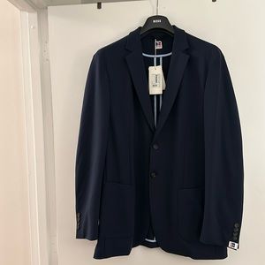 Hugo Boss x Russell Athletic Navy Blazer Jacket, size 54